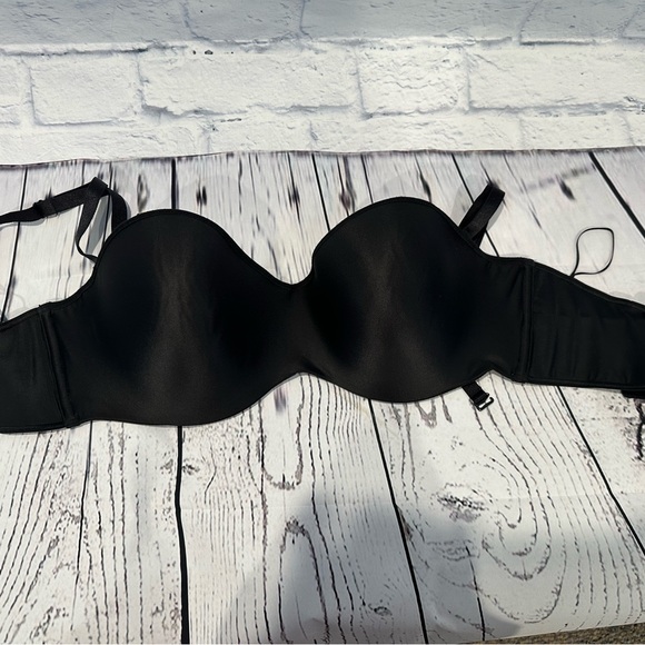 Lilyette by Bali convertible/ strapless bra Size 38 DD Black - Picture 2 of 5